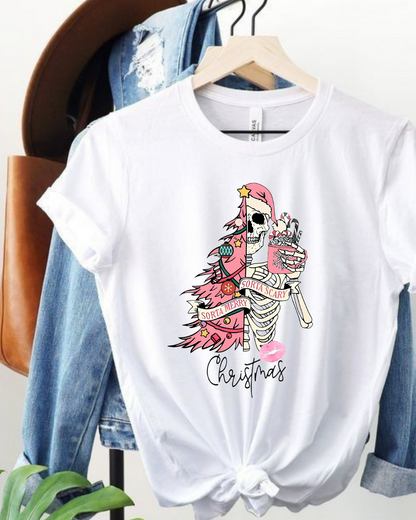 Camiseta Navidad Santa pink